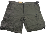 Deluxe PLUS SIZE CARGO SHORTS Heavy Duty Big Sizes Summer 100% COTTON - Khaki Green - L (40""/102cm)
