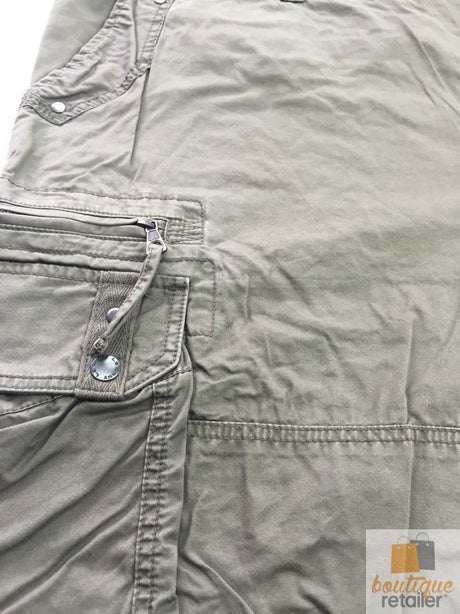 Deluxe PLUS SIZE CARGO SHORTS Heavy Duty Big Sizes Summer 100% COTTON - Black
