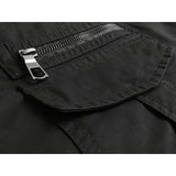 Mens Plus Size 100% Cotton Jacket - Black (Big & Tall Winter Coat)