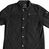 Mens Plus Size 100% Cotton Jacket - Black (Big & Tall Winter Coat)