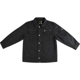 Mens Plus Size 100% Cotton Jacket - Black (Big & Tall Winter Coat)