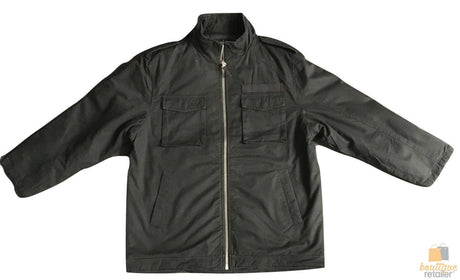 MENS PLUS SIZE JACKET King Extra Big & Tall Hood Coat 100% COTTON Warm Winter Large - Olive