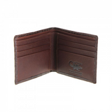 Mens Genuine Skin Crocodile Leather Wallet Bi Fold Credit Card Gift - Brown