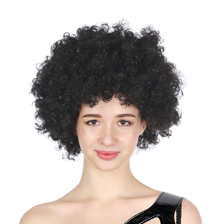 Black Afro Wig - Deluxe Curly Hair for 70s/80s Costume & Fancy Dress Party