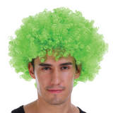Green Afro Wig - Deluxe Curly Hair for 70s/80s Costume & Fancy Dress Party