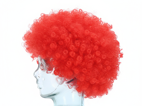 Red Afro Wig - Deluxe Curly Hair for 70s/80s Costume & Fancy Dress Party