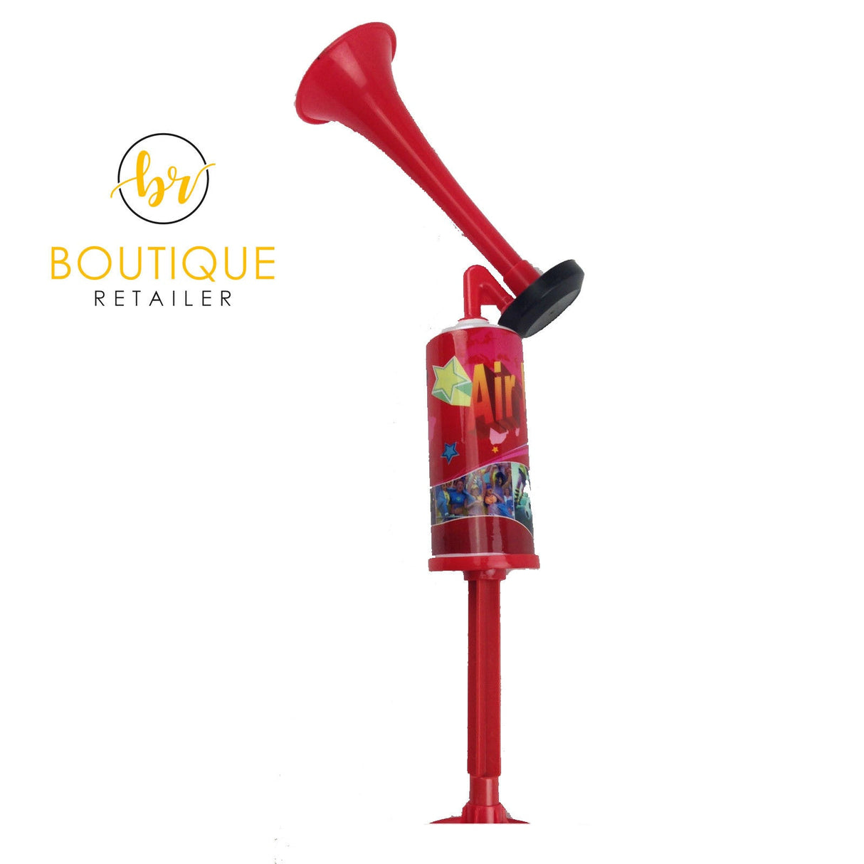 Air Horn - Loud Pump Action Reusable Plastic Klaxon (Party Prop/Sports Event)