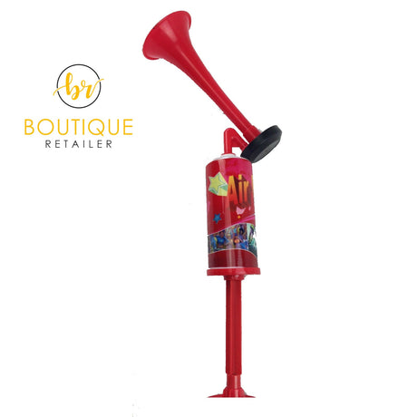 6x Air Horn Bulk Pack - Loud Pump Action Reusable Plastic Klaxon (Party Prop/Sports Event)