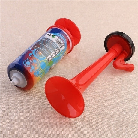 6x Air Horn Bulk Pack - Loud Pump Action Reusable Plastic Klaxon (Party Prop/Sports Event)