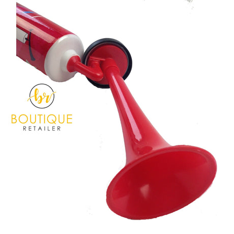 6x Air Horn Bulk Pack - Loud Pump Action Reusable Plastic Klaxon (Party Prop/Sports Event)