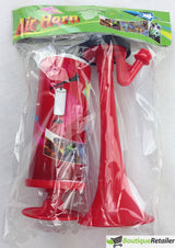 Air Horn - Loud Pump Action Reusable Plastic Klaxon (Party Prop/Sports Event)