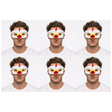 6x Chicken Eye Mask – Animal Costume Accessory for Halloween & Party (Bulk Pack)