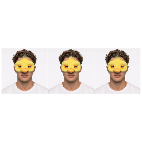 3x Duck Eye Mask – Animal Costume Accessory for Halloween & Party (Pack)