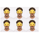 6x Duck Eye Mask – Animal Costume Accessory for Halloween & Party (Bulk Pack)