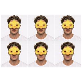 6x Duck Eye Mask – Animal Costume Accessory for Halloween & Party (Bulk Pack)