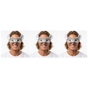 3x Mouse Eye Mask – Animal Costume Accessory for Halloween & Party (Pack)