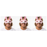 3x Bunny Rabbit Eye Mask – Animal Costume Accessory for Halloween & Party (Pack)