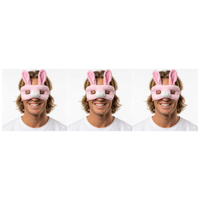 3x Bunny Rabbit Eye Mask – Animal Costume Accessory for Halloween & Party (Pack)