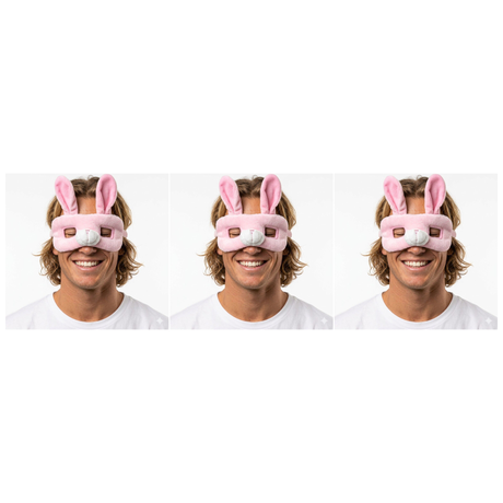 3x Bunny Rabbit Eye Mask – Animal Costume Accessory for Halloween & Party (Pack)