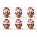 6x Bunny Rabbit Eye Mask – Animal Costume Accessory for Halloween & Party (Bulk Pack)