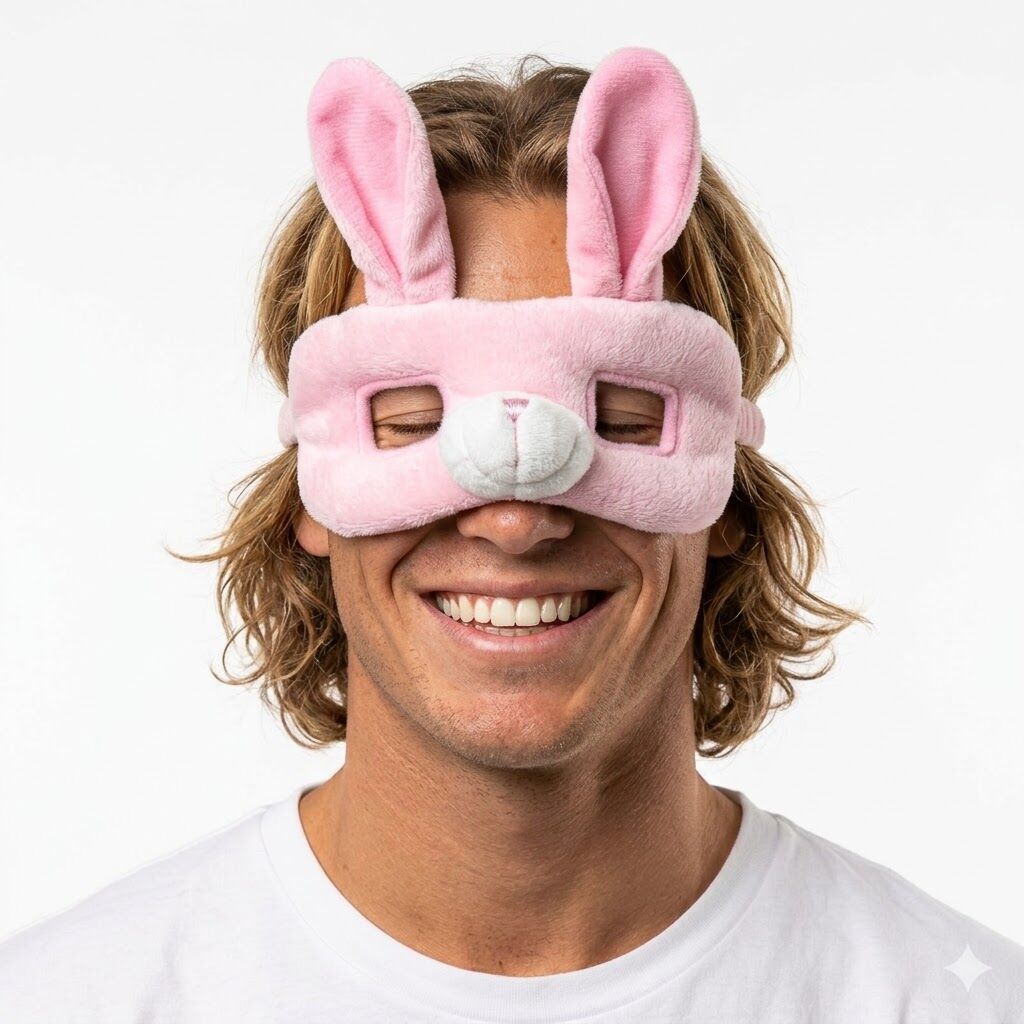 Bunny Rabbit Eye Mask – Animal Costume Accessory for Halloween & Party