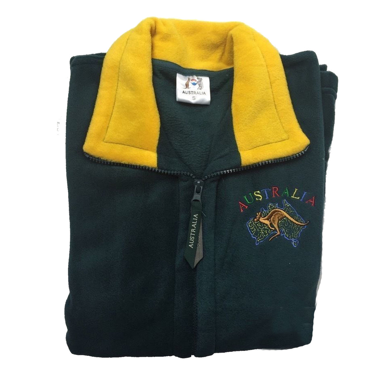 AUSTRALIA Full Zip Fleecy Jumper Jacket Australian Day Aussie Souvenir Fleece