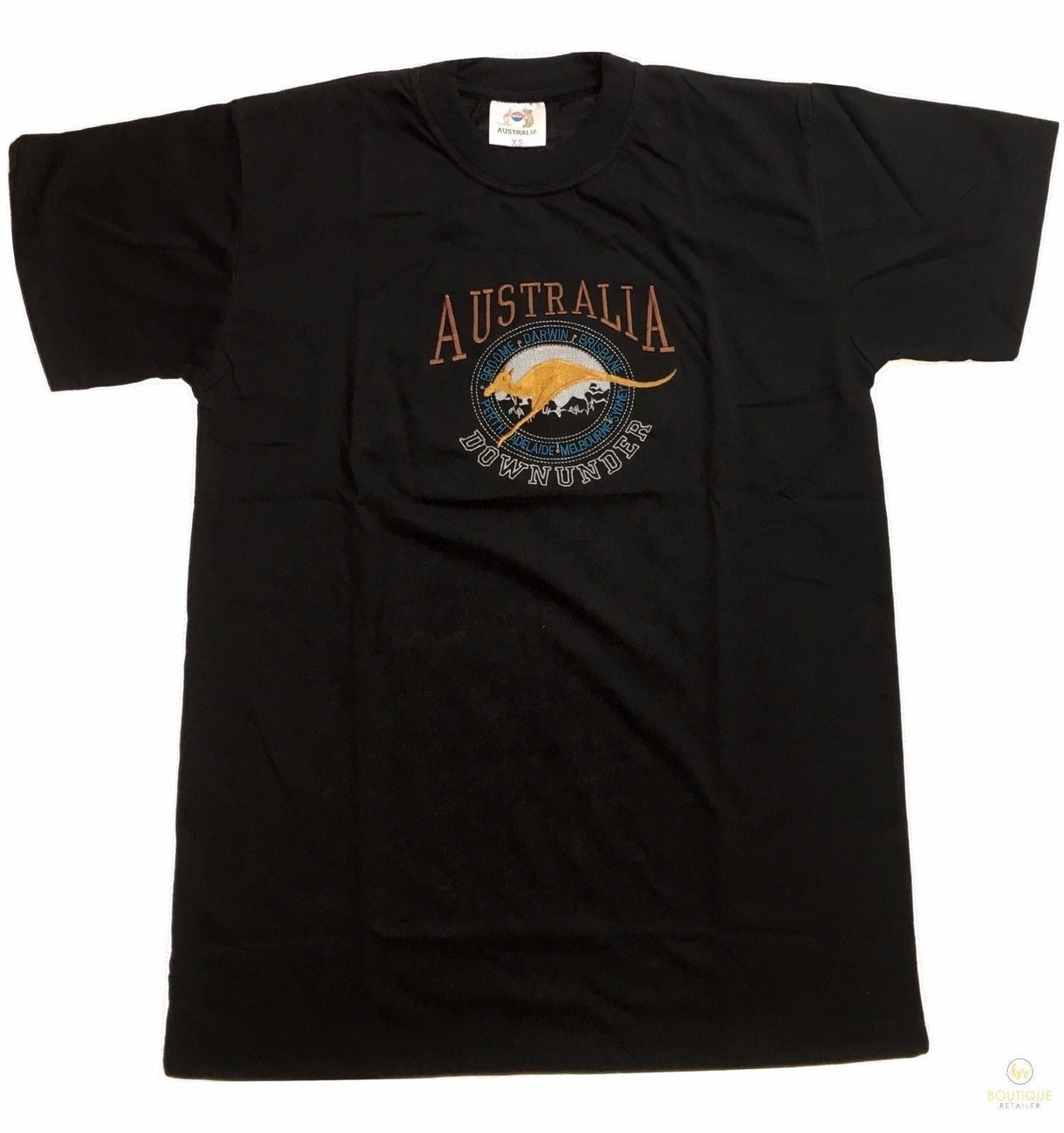 Adult AUSTRALIAN T Shirt Australia Day 100% COTTON Souvenir Tee Top Flag - Bottle Green