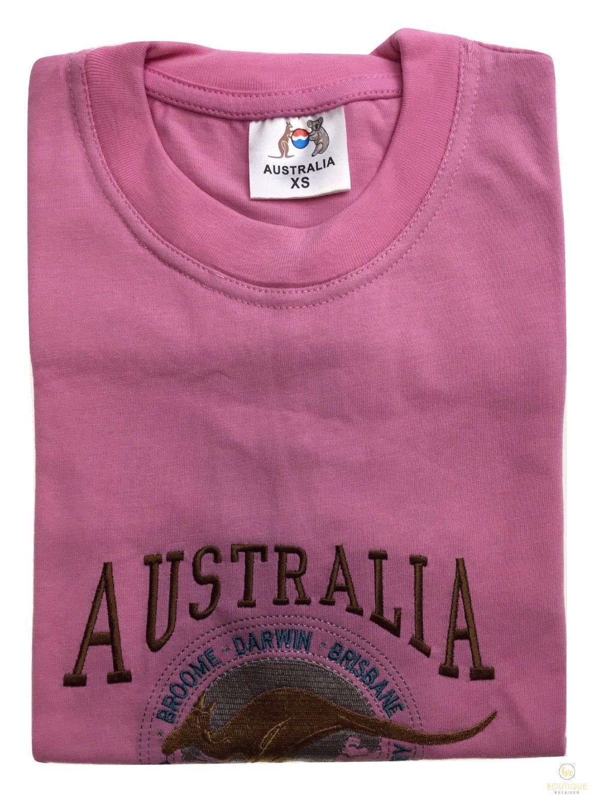 Adult AUSTRALIAN T Shirt Australia Day 100% COTTON Souvenir Tee Top Flag - Red