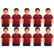 10x Kids Koala Australia T-Shirt Bulk Pack - Red (100% Cotton Childrens Souvenir Gift Top)