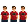 3x Kids Koala Australia T-Shirt Pack - Red (100% Cotton Childrens Souvenir Gift Top)