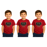 3x Kids Koala Australia T-Shirt Pack - Red (100% Cotton Childrens Souvenir Gift Top)