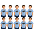 10x Kids Koala Australia T-Shirt Bulk Pack - Sky Blue (100% Cotton Childrens Souvenir Gift Top)