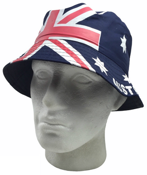 Australia Flag Bucket Hat - Aussie Summer Cap for Tennis/Cricket