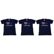 3x Adults Blue Australian Flag T-Shirt Pack - 100% Cotton Souvenir Gift
