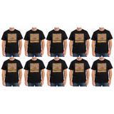 10x Adults Australian Aboriginal Art T-Shirt Bulk Pack - Black (100% Cotton Souvenir Gift)