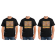 3x Adults Australian Aboriginal Art T-Shirt Pack - Black (100% Cotton Souvenir Gift)