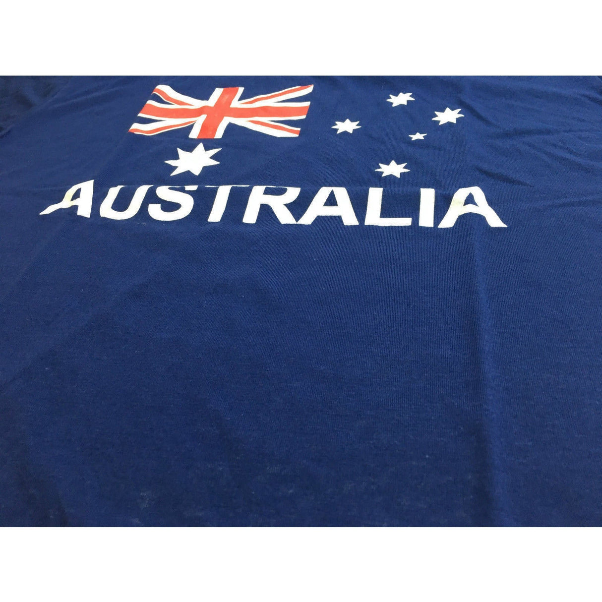 Adults Blue Australian Flag T-Shirt - 100% Cotton Souvenir Gift