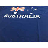 Adults Blue Australian Flag T-Shirt - 100% Cotton Souvenir Gift