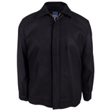 DANIEL HECHTER EURO Melton Jacket Wool Blend Coat Full Zip Lined Blazer B3RZEURO - Black