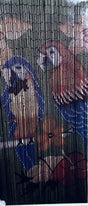Deluxe Bamboo Door Curtain PARROTS Room Divider or Wall Art 90cm x 200cm