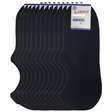 12 Pairs No Show Bamboo Socks Bulk Pack - Non-Slip Low Cut Invisible Footlet Socks - Black