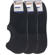 3x Pairs No Show Bamboo Socks Non-Slip Heel Grip Low Cut Invisible Footlet New - Charcoal - 11-14