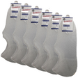 6 Pairs No Show Bamboo Socks Pack - White (Non-Slip Low Cut Invisible Footlet Socks)