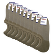 9x Pairs No Show Bamboo Socks Non-Slip Heel Grip Low Cut Invisible Footlet New - Beige - 11-14