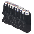 9x Pairs No Show Bamboo Socks Non-Slip Heel Grip Low Cut Invisible Footlet New - Charcoal - 11-14