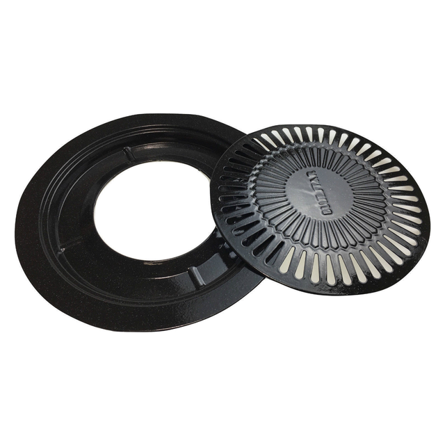 Japanese Yakiniku BBQ Grill Plate - Domed Non-Stick Pan for Portable Gas Stove