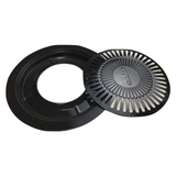 Korean BBQ Grill Plate - Domed Non-Stick Pan for Portable Gas Stove (Samgyeopsal)