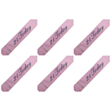 6x 21st Birthday Sash "21 Today" (Pink) Bulk Pack - Girls Night Celebration Party