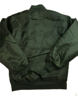 Plus Size Quilted Bomber Jacket - Classic Padded Winter Coat - Bottle Green