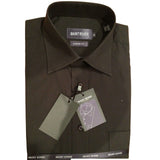 Saint River Mens Business Long Sleeve Dress Shirt - Black (Formal Shirts)